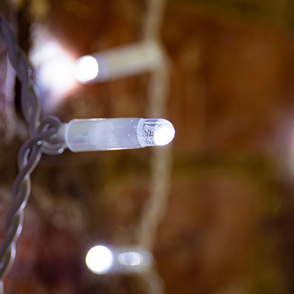 Гирлянда светодиодная Занавес 2х1,5м 300 LED БЕЛЫЙ белый ПВХ IP65 эффект мерцания 230В нужен блок 303-500-1 NEON-NIGHT
