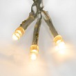 Гирлянда Бахрома (Айсикл), 1,8х0,5м, 48 LED ТЕПЛЫЙ БЕЛЫЙ, прозрачный ПВХ, IP20, свечение с динамикой, 230В, не соединяется
