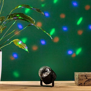 Диско-шар (ночник-проектор) светодиодный с дистанционным управлением, USB NEON-NIGHT