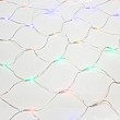 Гирлянда Сеть 1,5х1,5м, прозрачный ПВХ, 150 LED Мультиколор