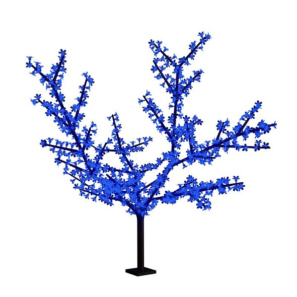 Светодиодное дерево Сакура, высота 3,6м, диаметр кроны 3,0м, синие светодиоды, IP 65, понижающий трансформатор в комплекте, NEON-NIGHT
