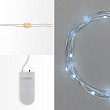 Гирлянда светодиодная Роса с крупными каплями 2м, 20LED, БЕЛЫЙ, IP20, 2хCR2032 в комплекте NEON-NIGHT