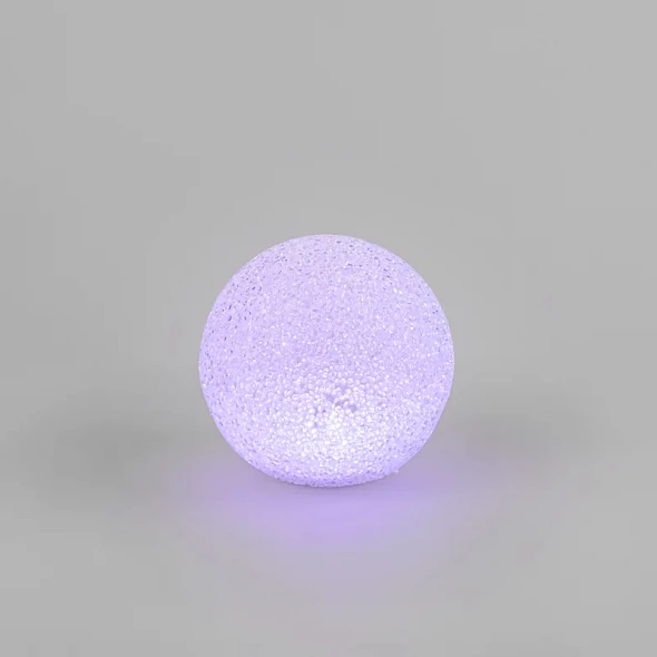Фигура светодиодная Снежок RGB, 14 см
