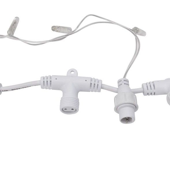 Гирлянда светодиодная Занавес 2х3м 760 LED ЗОЛОТОЙ прозрачный ПВХ IP65 постоянное свечение 230В блок в комплекте NEON-NIGHT