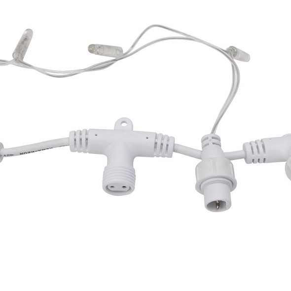 Гирлянда светодиодная Занавес 2х3м 600 LED ТЕПЛЫЙ БЕЛЫЙ прозрачный ПВХ IP65 эффект мерцания 230В нужен блок 303-500-1
