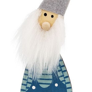 Деревянная фигурка Гномик-бородач 7x4,5x18 см NEON-NIGHT