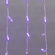 Гирлянда светодиодная Бахрома (Айсикл) 4,8х0,6м 176 LED СИНИЙ белый ПВХ IP65 эффект мерцания 230В нужен блок 303-500-1 NEON-NIGHT