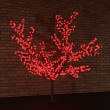 Светодиодное дерево Сакура, высота 2,4м, диаметр кроны 2,0, красные светодиоды, IP 65, понижающий трансформатор в комплекте NEON-NIGHT