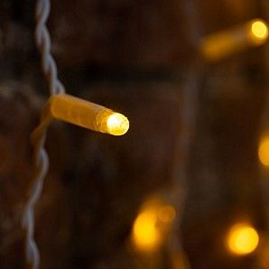 Гирлянда светодиодная Занавес 2х1,5м 360 LED ЖЕЛТЫЙ белый ПВХ IP65 постоянное свечение 230В блок в комплекте NEON-NIGHT