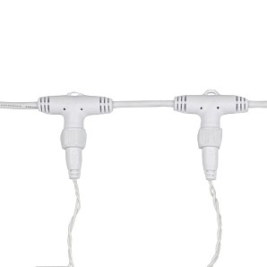 Гирлянда светодиодная Занавес 2х3м 600 LED ТЕПЛЫЙ БЕЛЫЙ белый ПВХ IP65 эффект мерцания 230В нужен блок 303-500-1