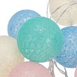 Тайские фонарики Пудра 1,5 м, прозрачный ПВХ, 10 LED, теплый белый, питание 2 х АА (батарейки не в комплекте)