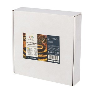 Дюралайт LED фиксинг (2W), 24 LED/м, теплый белый, 10 м