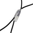 Гирлянда светодиодная Сеть 2х0,7м 176 LED БЕЛЫЙ черный ПВХ IP65 свечение с динамикой 230В контроллер в комплекте NEON-NIGHT