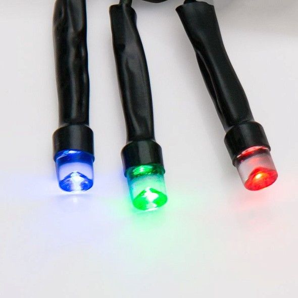 Гирлянда Твинкл Лайт 4 м, темно-зеленый ПВХ, 25 LED, цвет мультиколор