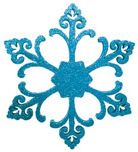 Елочная фигура Снежинка Морозко, 66 см, цвет синий