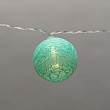 Тайские фонарики Пудра 1,5 м, прозрачный ПВХ, 10 LED, теплый белый, питание 2 х АА (батарейки не в комплекте)