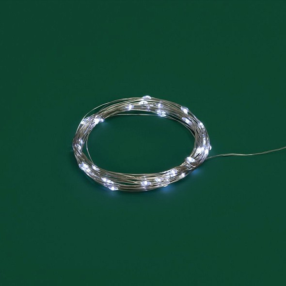 Гирлянда светодиодная Роса 5 м, 50LED, БЕЛЫЙ, IP20, USB NEON-NIGHT