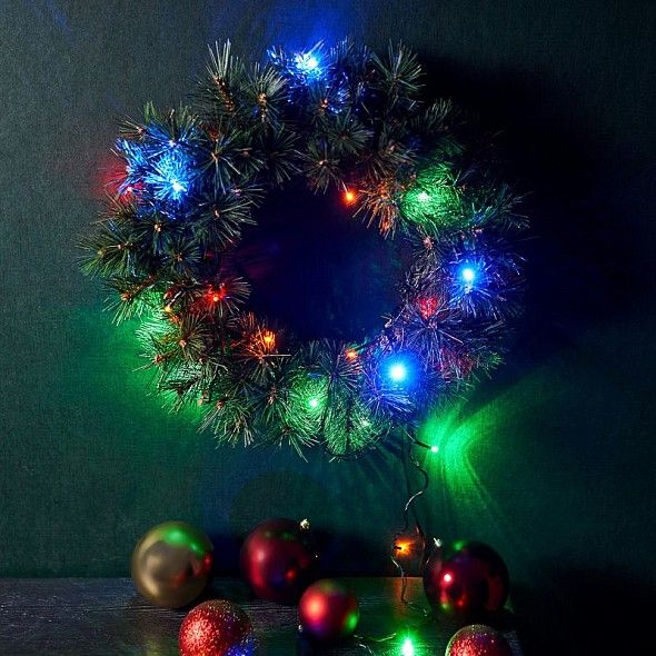 Гирлянда Твинкл Лайт 4 м, темно-зеленый ПВХ, 25 LED, цвет мультиколор