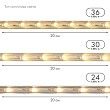 Дюралайт LED двухжильный 230В 13мм 24 LED/м БЕЛЫЙ эффект мерцания модуль 2м бухта 100м NEON-NIGHT Эконом
