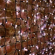 Гирлянда светодиодная Занавес 2х1,5м 300 LED БЕЛЫЙ черный ПВХ IP65 эффект мерцания 230В нужен блок 303-500 NEON-NIGHT