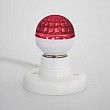 Лампа шар e27 10 LED Ø50мм красная 24В (постоянное напряжение)
