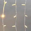 Гирлянда светодиодная Бахрома (Айсикл) 5х0,7м 152 LED ТЕПЛЫЙ БЕЛЫЙ белый каучук 2,3мм IP67 эффект мерцания 230В нужен блок 315-001 NEON-NIGHT