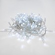 Гирлянда светодиодная Кластер 10м 400 LED БЕЛЫЙ прозрачный ПВХ IP65 постоянное свечение 230В нужен блок 303-500-1 NEON-NIGHT