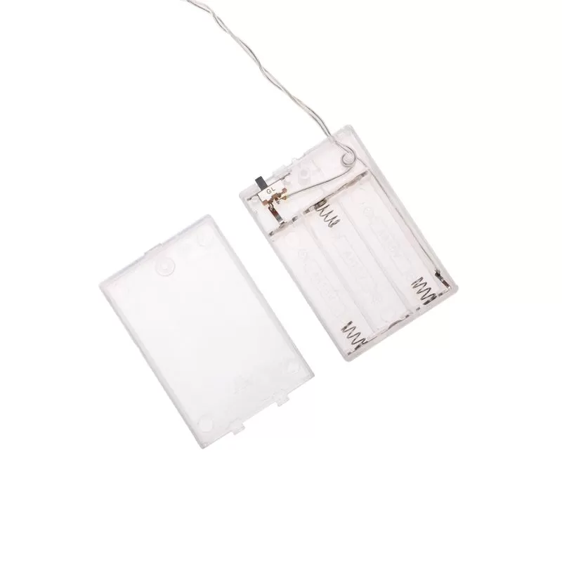 Тайские фонарики Северное сияние 3,5 м, прозрачный ПВХ, 20 LED, теплый белый